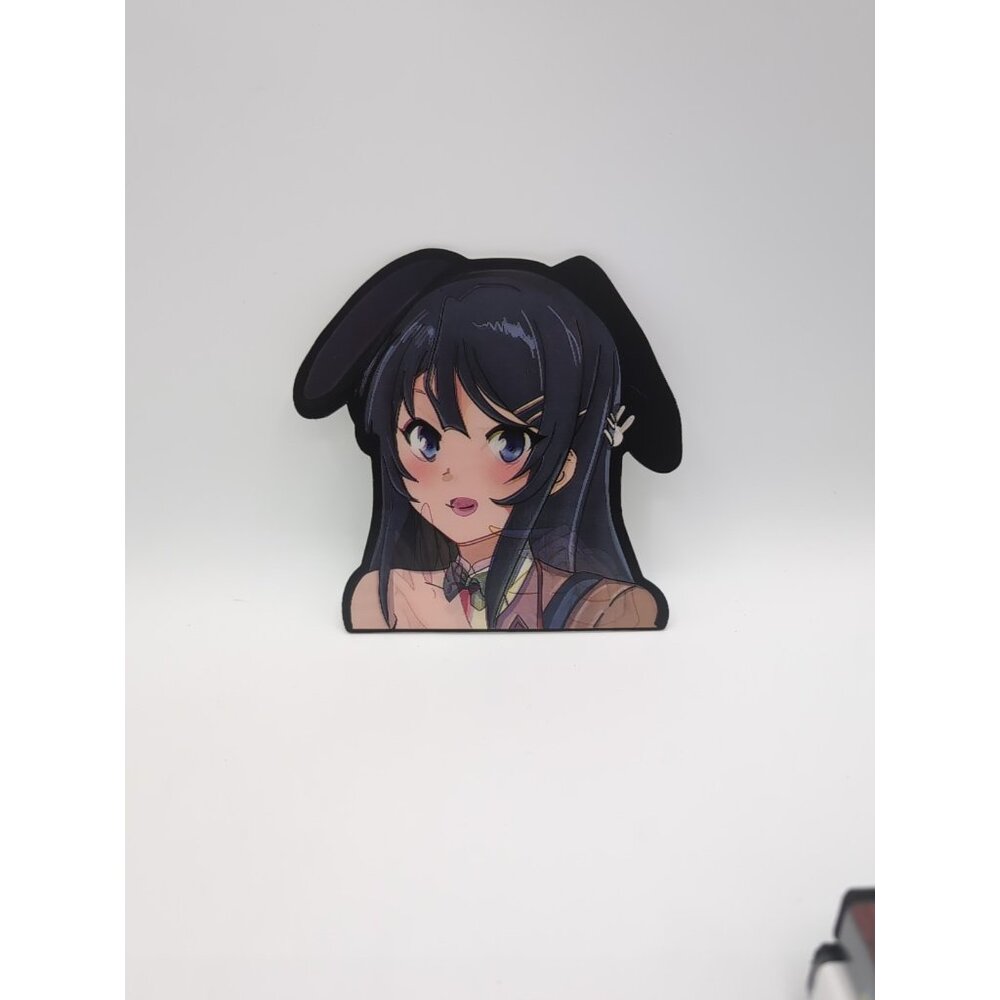 Bunny Girl Senpai Mai 3D Lenticular Anime Motion Car Sticker Decal Peeker